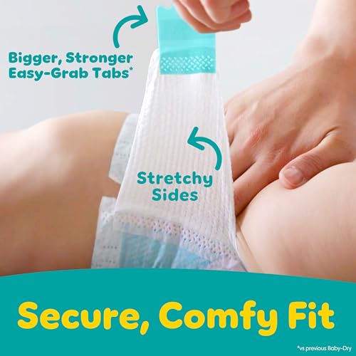 Product label details for Pampers Baby Dry 92 count