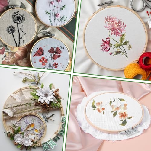 Versatile bamboo embroidery hoop for DIY