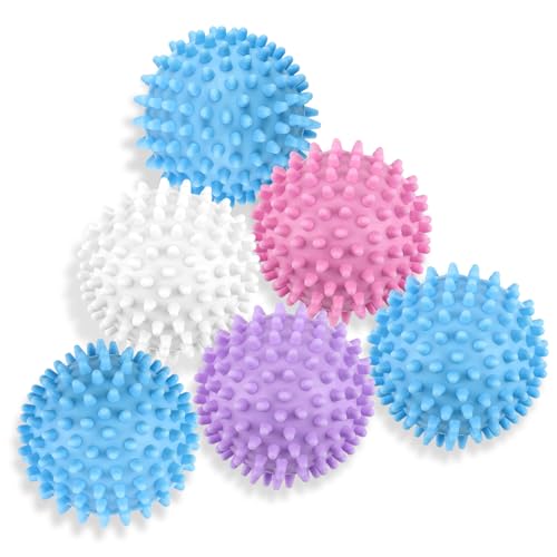 PEASUG 6 Pcs Reusable Dryer Balls set