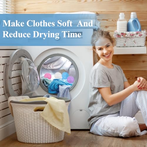 Laundry balls for wrinkle reduction