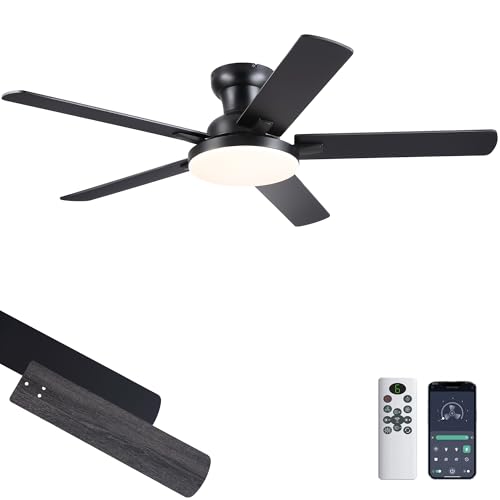 lspmke 52 inch ceiling fan black view