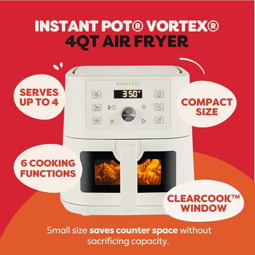 Front view of Instant Pot 4Qt Vortex air fryer