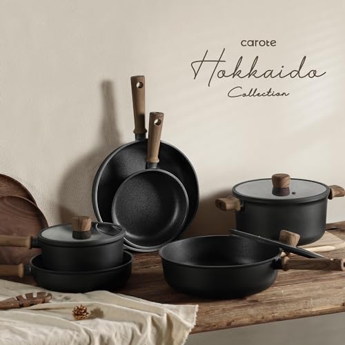Side profile of CAROTE aluminum kitchen cookware