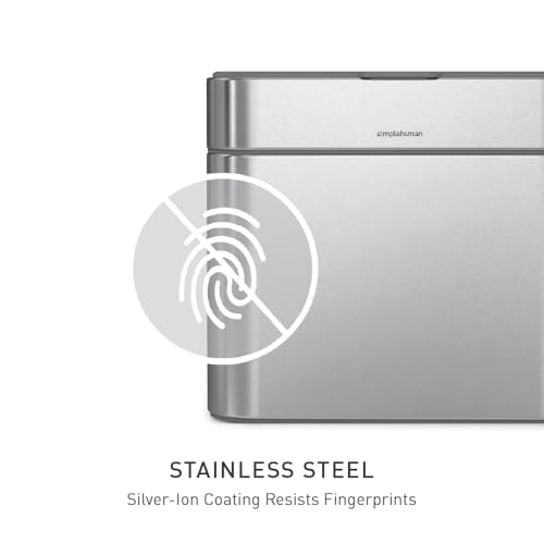 Close up of brushed stainless finish