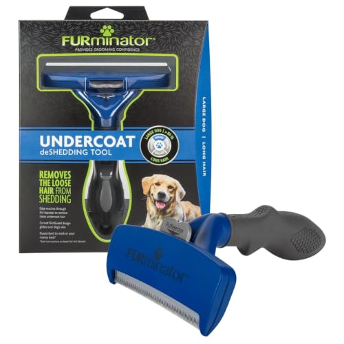 FURminator Large Dog deShedding Tool blue