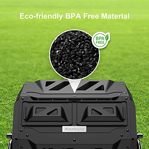 Compost tumbler internal mixing paddles
