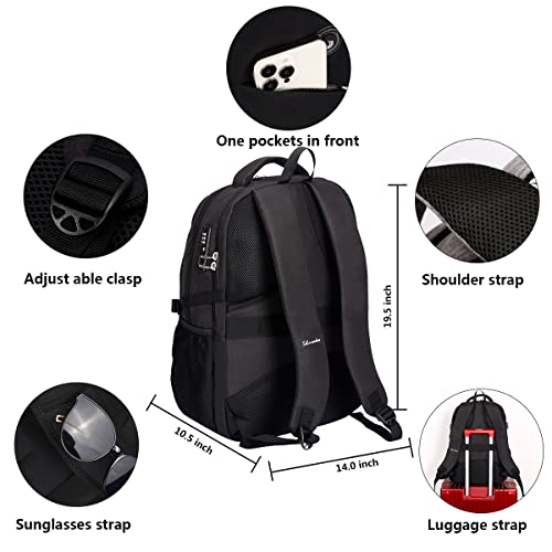SHRRADOO travel bag showing the password lock