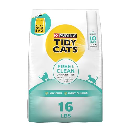 Purina Tidy Cats Free and Clean 16 lb bag front view