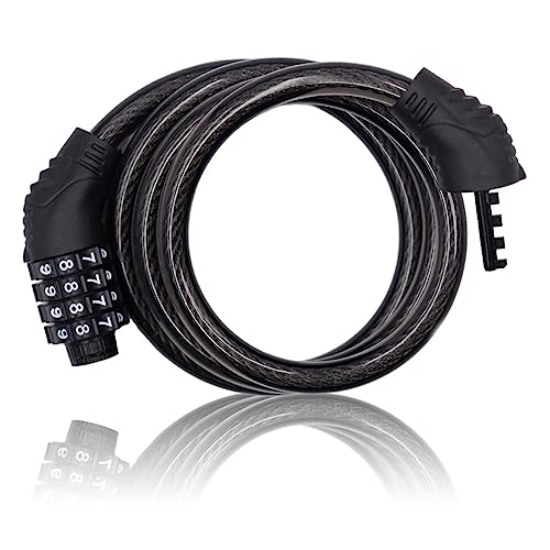 Revelook 4-digit combination bike lock in black