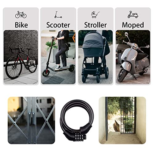 Coiled Revelook cable lock for easy portability
