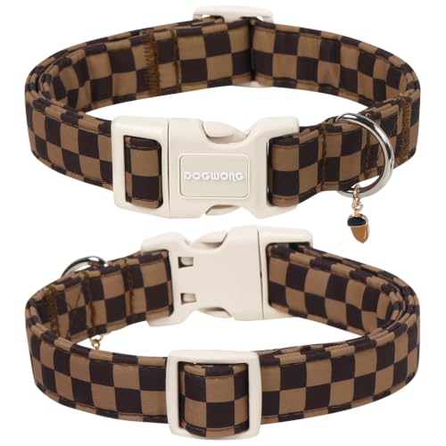 DOGWONG Autumn Plaid Dog Collar
