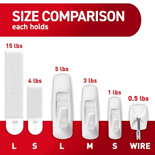 Command white wire hooks in blister pack