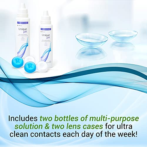 Menicon Unique pH 4 fl oz bottles side view