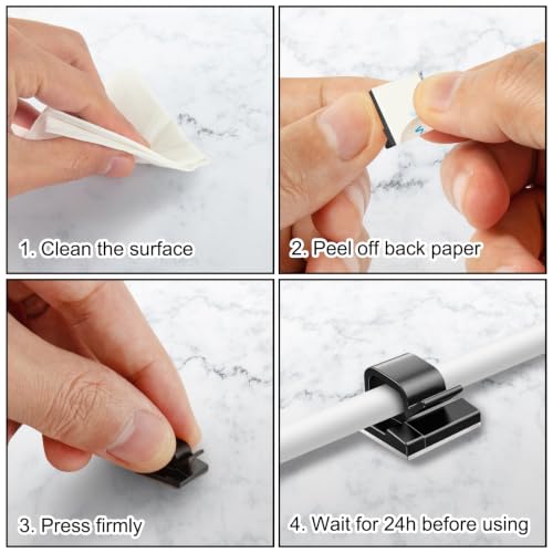 Close up of suoundey 100 pcs wire clips