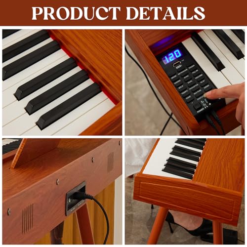 Compact digital piano setup