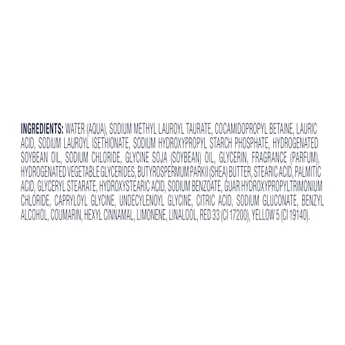 Dove body wash packaging details