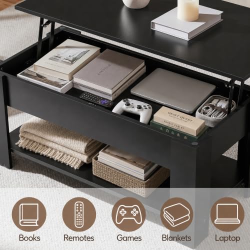 Yaheetech coffee table used as a desk