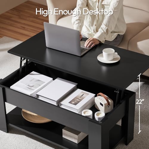 Yaheetech coffee table in living room setting