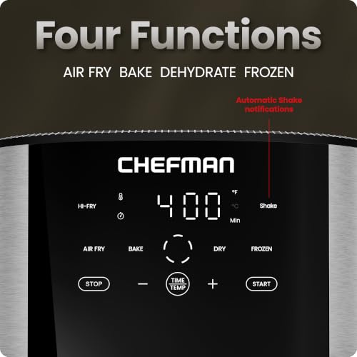 Chefman 8 Qt air fryer side profile