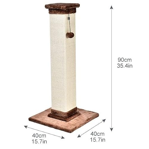 Sturdy 35.4 inch high cat scratching post