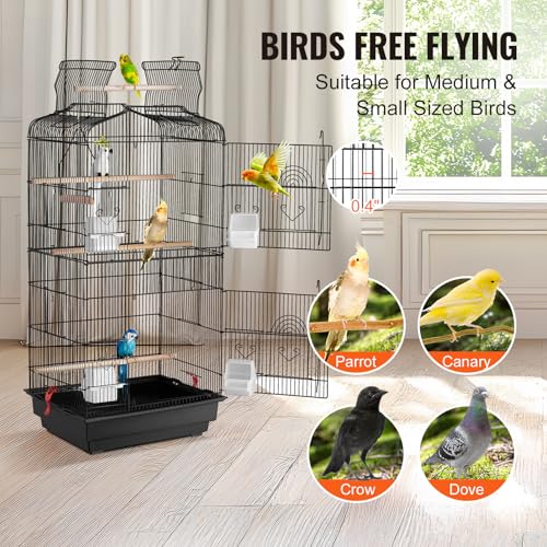 Side profile of the VEVOR 3016-2 bird cage