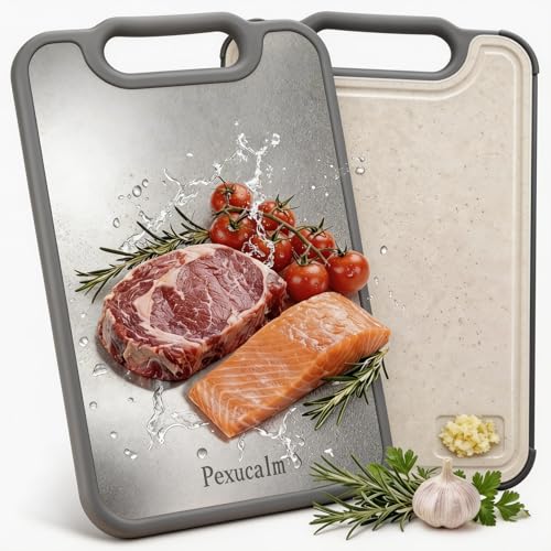 Pexucalm double-sided titanium cutting board overview