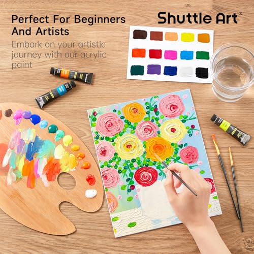 Example of vibrant colors from the paint kit