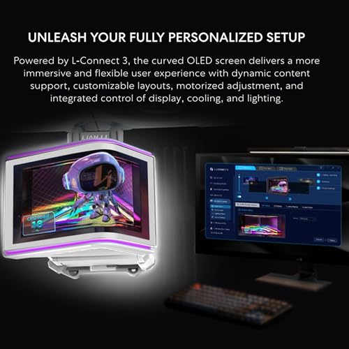 Lian Li Hydroshift II OLED display operational