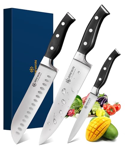 Brewin 3PC professional chef knife set in gift box