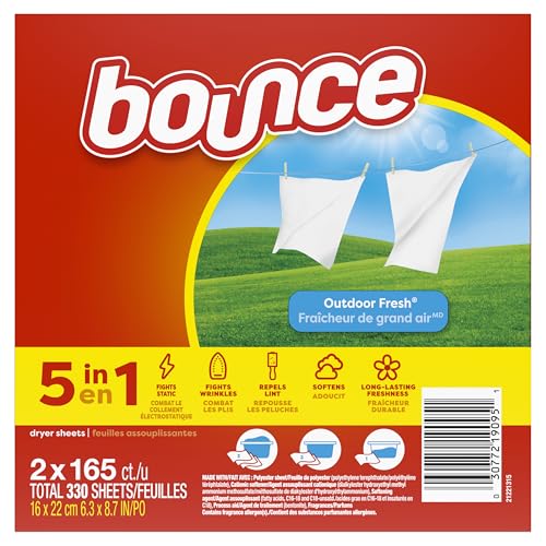 Bounce dryer sheet usage instruction label