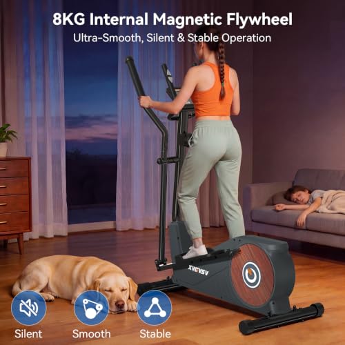 Elliptical Machine multi-grip handlebars