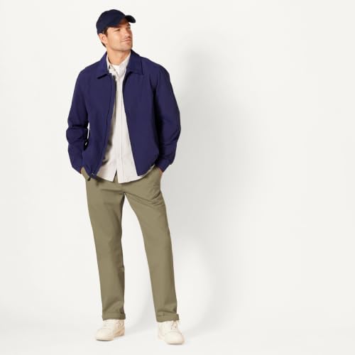 Side profile of chino pant leg