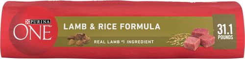 Purina ONE bag showing nutritional information