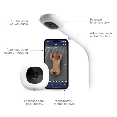 Nanit camera mounted on floor stand