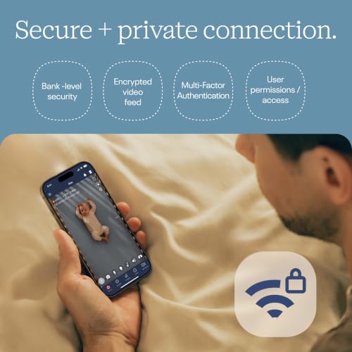 Nanit baby monitor app interface on smartphone