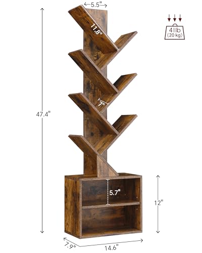 SUNMORY tall bookcase with storage drawers