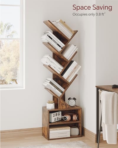 Side view of SUNMORY branch design bookshelf