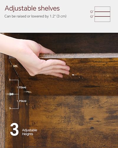 Detailed dimensions graphic for 6 tier shelf