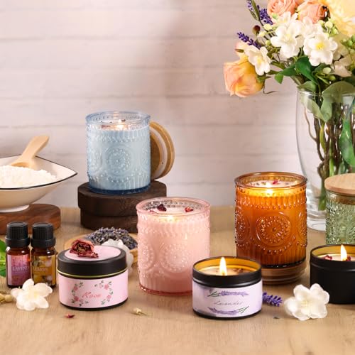 Finished candle creation in jar