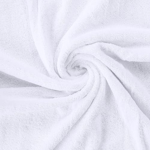 Bathroom display of white towel set