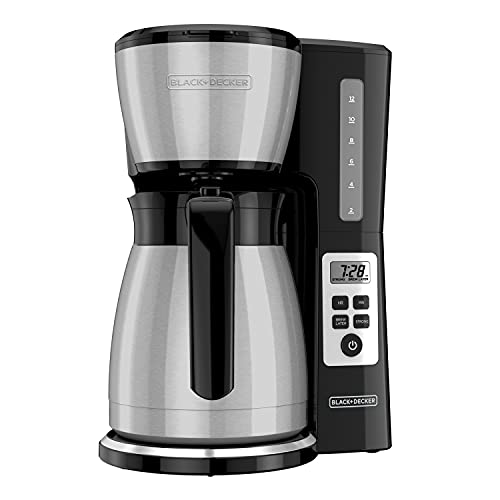 CM2046S coffee maker side profile with thermal carafe