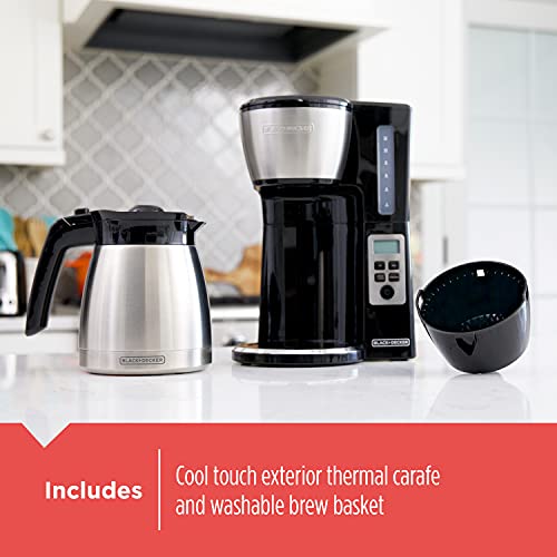 Programmable coffee maker top lid open view
