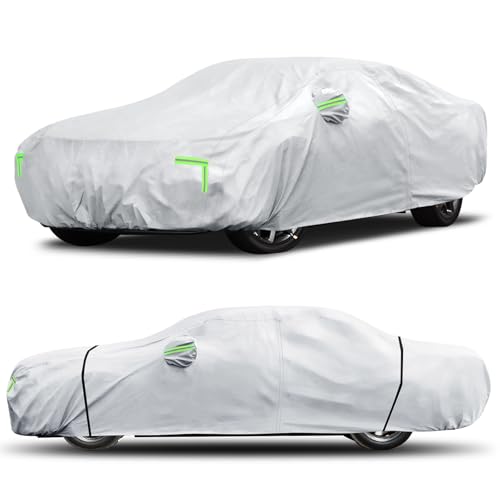 Qualencey 6-layer silver car cover side view