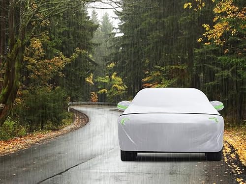 Car cover with accessible side door zipper