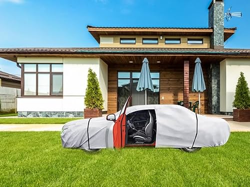 Silver exterior car cover protective layers