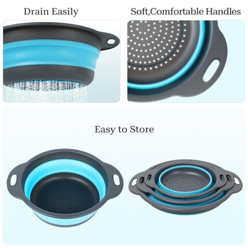 Cluren Collapsible Colander non-slip base detail