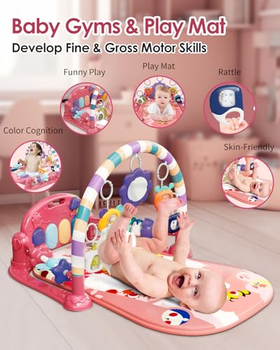 Close up of dearlomum baby gym kick and play piano
