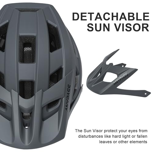 Removable sun visor detail