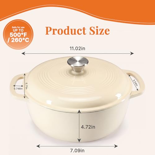 NEWBULIG enameled pot with lid on