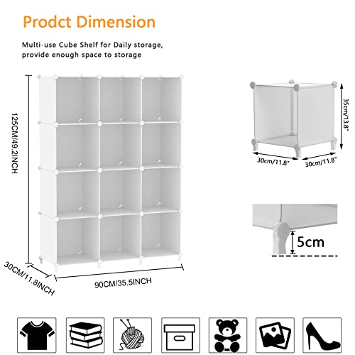 AWTATOS storage shelf white panels